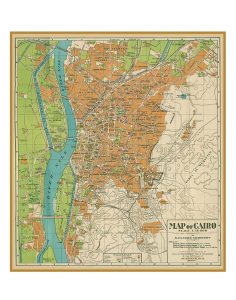 Map of Cairo Mapmaker: Alexander Nicohosoff, after 1933