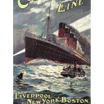 Lusitania Cunard Line / Liverpool - New - York - Boston. Circa 1907