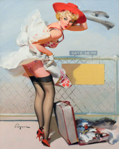 Gil Elvgren - Up In The Air Whooooooosh