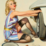 Gil Elvgren - Quick Change Pin-up