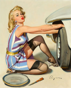 Gil Elvgren - Quick Change Pin-up